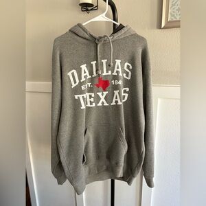 Dallas Texas Gray Graphic Hoodie
Size Large – Unisex Fit